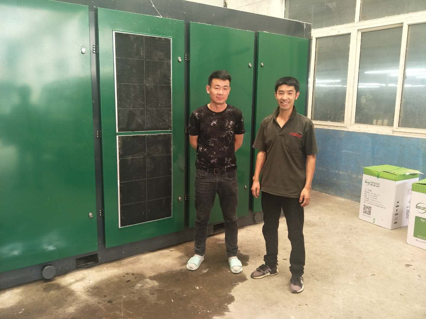 薩震節能空壓機客戶現場圖